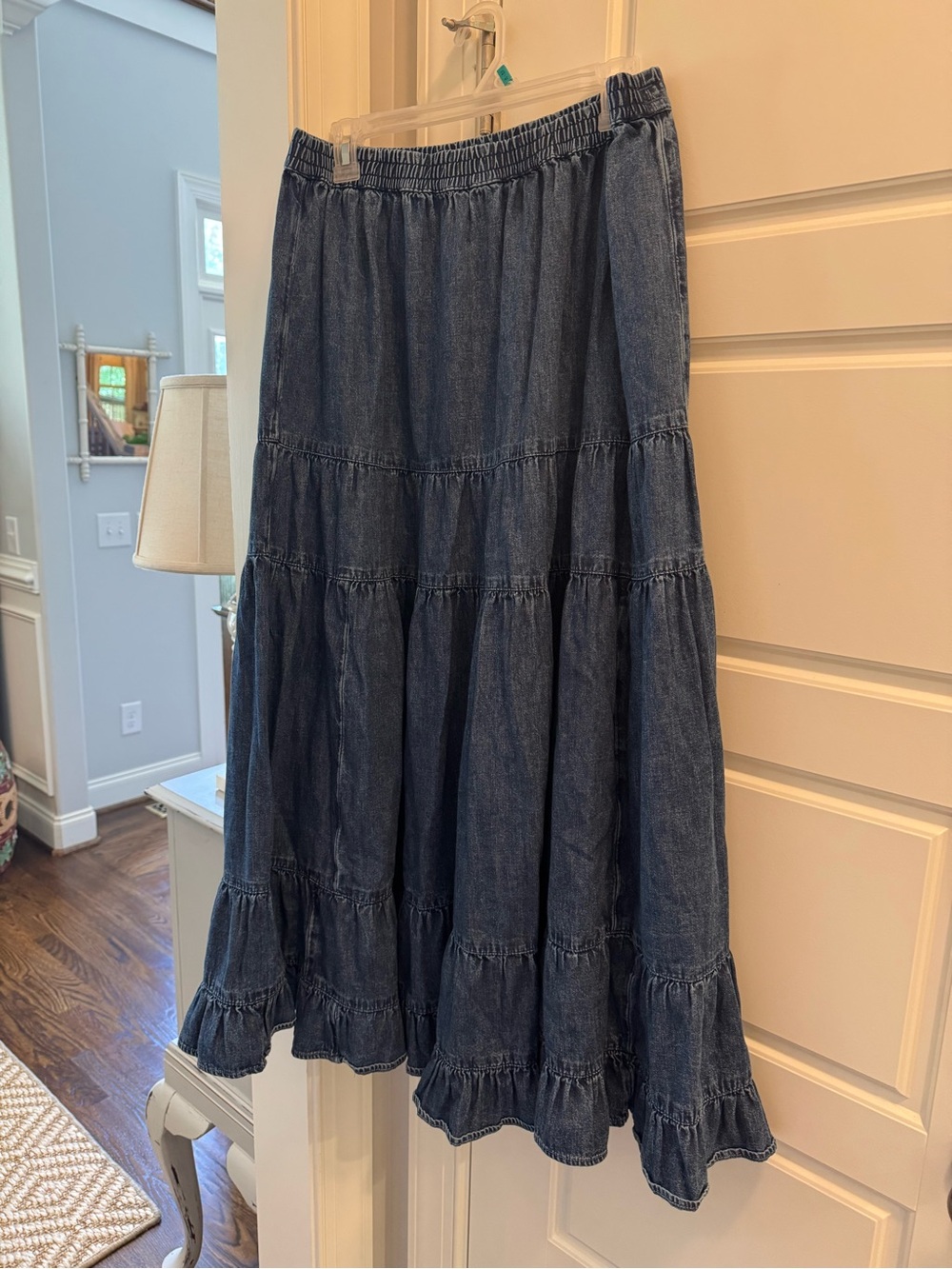 American Eagle Outfitters Denim Blue Maxi Skirt